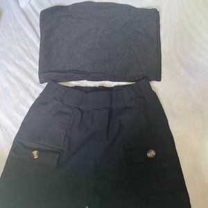 Tube top and Shorts
